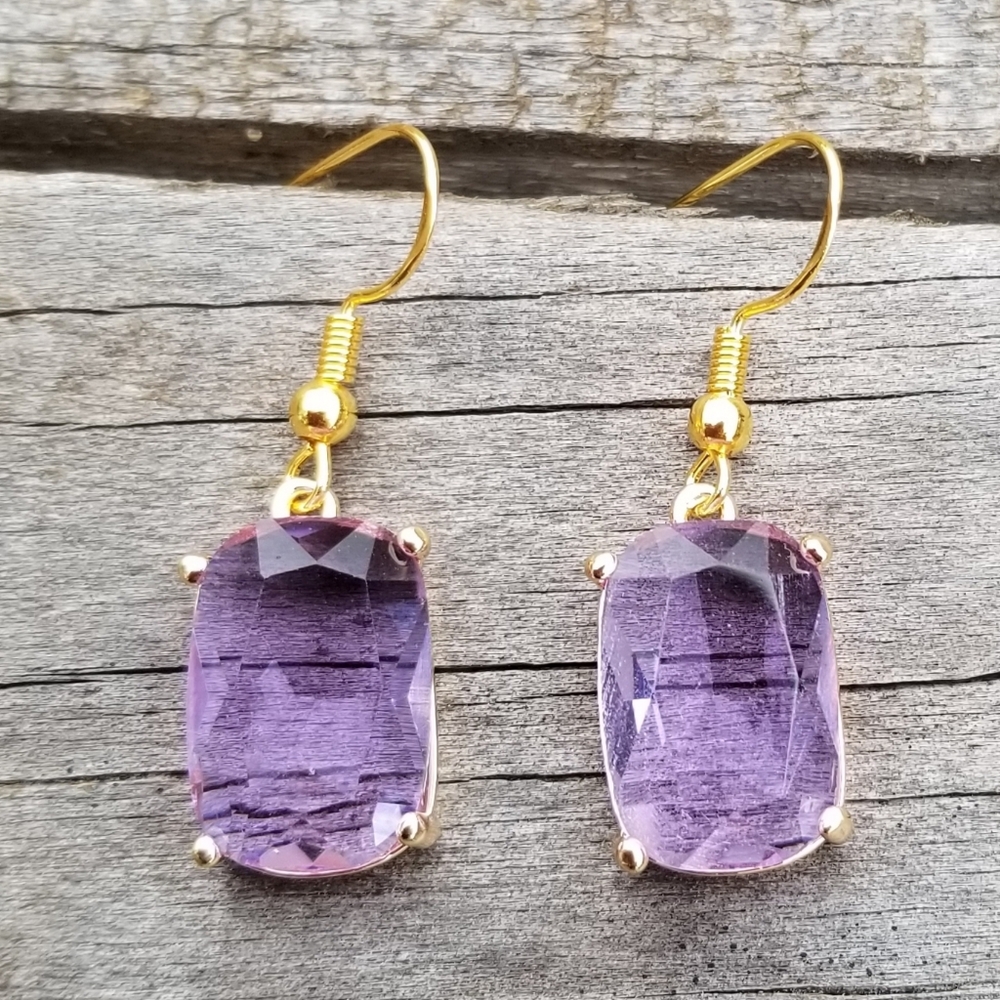 14k Gold Alexandrite Dangle Earrings, June Birthstone Earrings